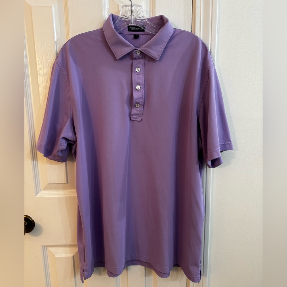 Peter Millar Purple Polo Shirt Casual Fit XL